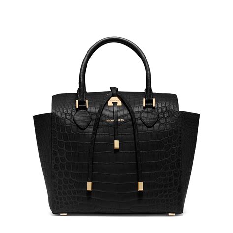 michael kors collection crocodile miranda tote|Michael Kors Miranda Tote Bags for Women for sale .